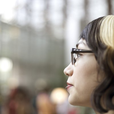 Woman wearing eyeglasses