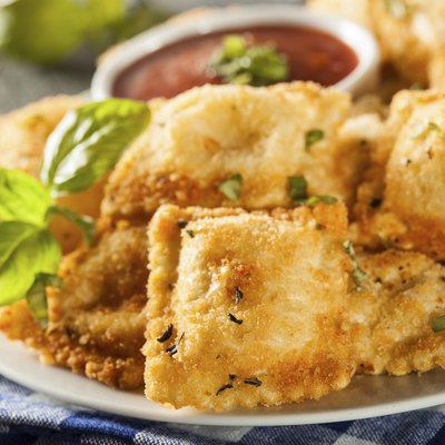Homemade Fried Ravioli with Marinara Sauce