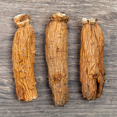 ginseng on the wood