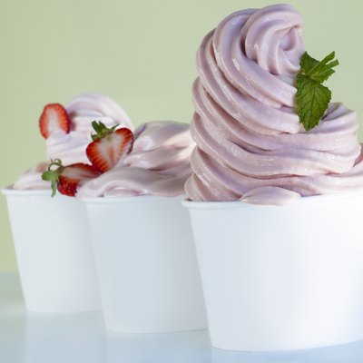 Frozen Soft Serve Yogurt.