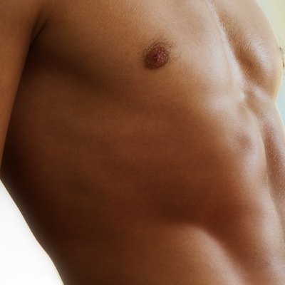 Muscles of a stomach of the sports man