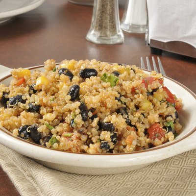 Quinoa and black bean salad