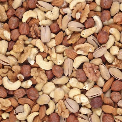 Assorted nuts background