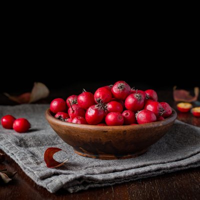 Hawthorn berries, still life
