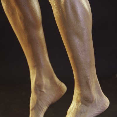 Low section view of a person's legs