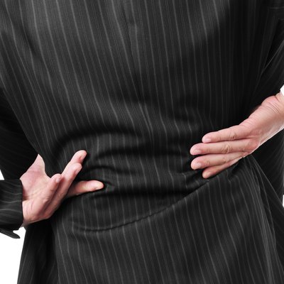 man with low back pain