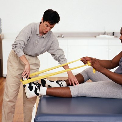 Physical Therapist Helping a Patient