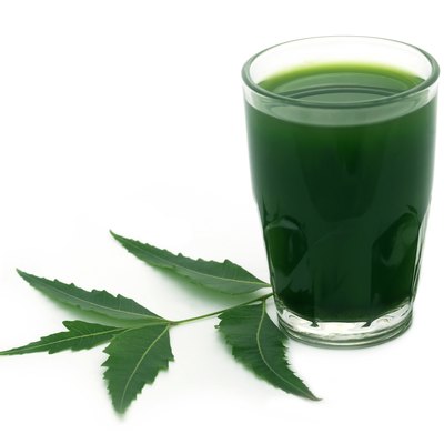 Medicinal neem leaves with extract
