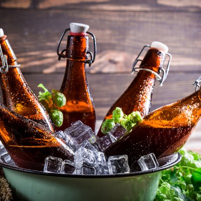 Cold and fresh cider beer