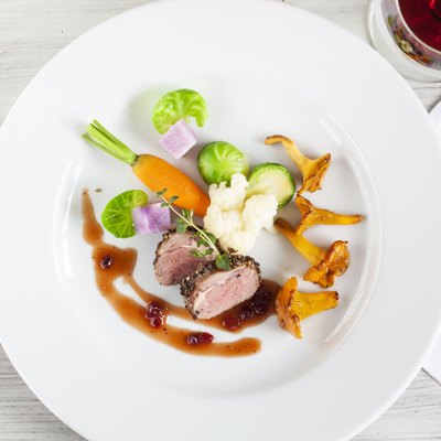 Deer Back with vegetables