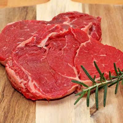 Raw sliced of beef meat, Scotch fillet