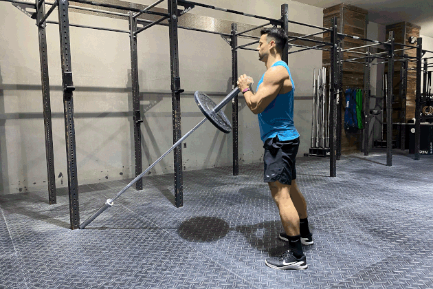 Proper form for landmine squat