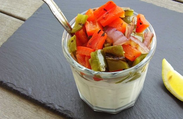 Grilled Vegetable Greek Yogurt Savory Yogurt Recipe
