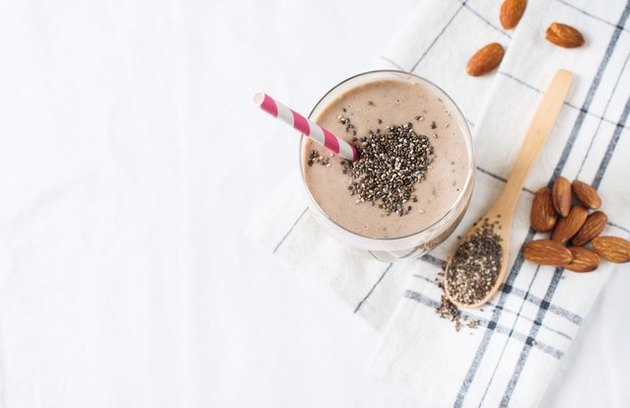 protein shake recipes Chia Almond Date Smoothie