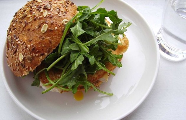 Brie and Egg Breakfast Bun