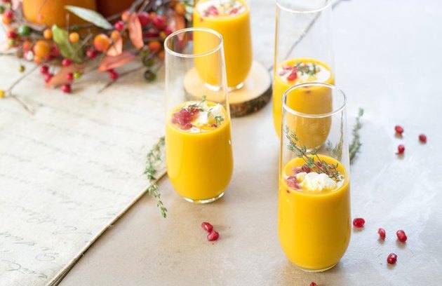 Butternut Squash Soup Shooters fall vegetables soup recipes