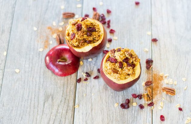 Baked Apple Oatmeal fall breakfast recipe.
