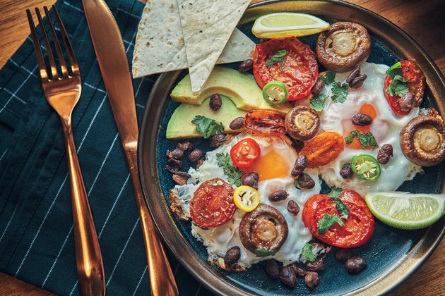 Vitamin D foods like eggs and mushrooms