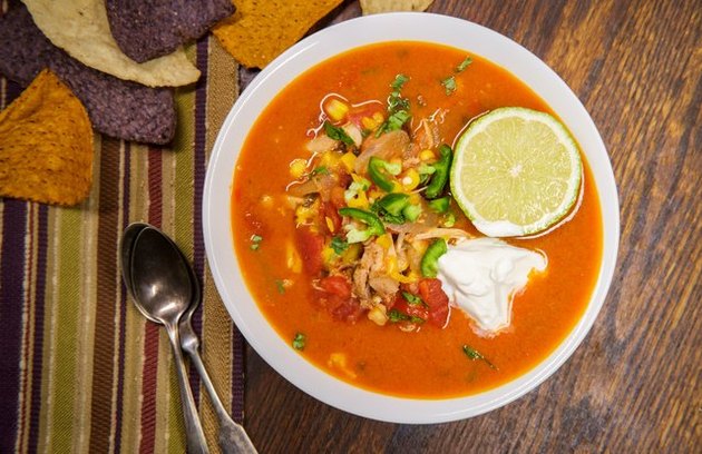 Vegan Mexican Tortilla Soup Tomato Soup recipe