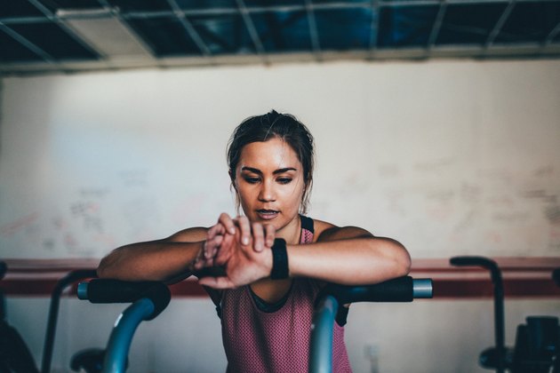 woman at the gym