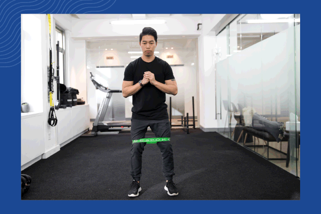 Lateral band walk gif