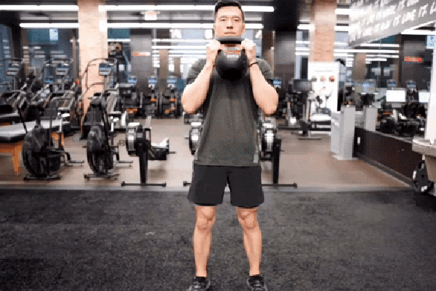 Proper form for goblet lateral lunges.