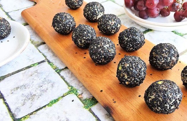 Savory Goat Cheese, Fig and Pistachio Protein Balls Quick Protein Balls Recipe