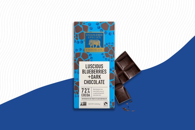 Endangered Species Natural Dark Chocolate Bar With Blueberries