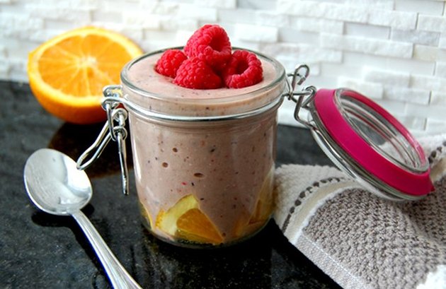 Banana Berry Protein Ice Cream