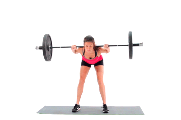 GIF of woman demonstrating good morning exercise