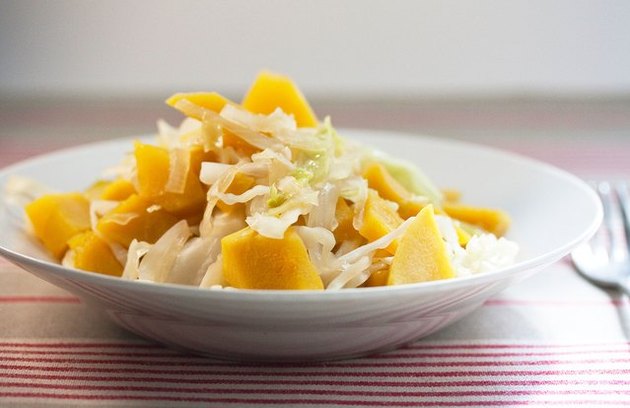 Recette de courge poivrée aigre-douce au chou