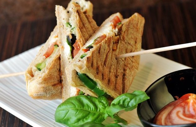 Vegetable and Goat Cheese Panini recipe
