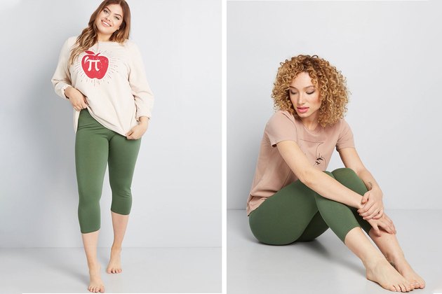 ModCloth Olive Plus-Size Leggings