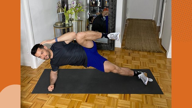 3. Forearm Side Plank Knee to Elbow