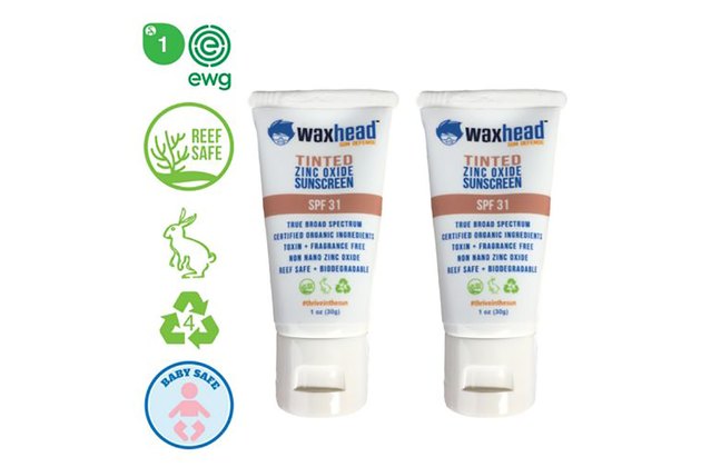 Waxhead Sun Defense Tinted Zinc Oxide Sunscreen, SPF 31
