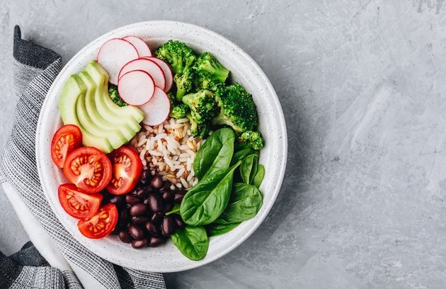 Bean and Farro Buddha Bowl with Cilantro-Apple Dressing recipe