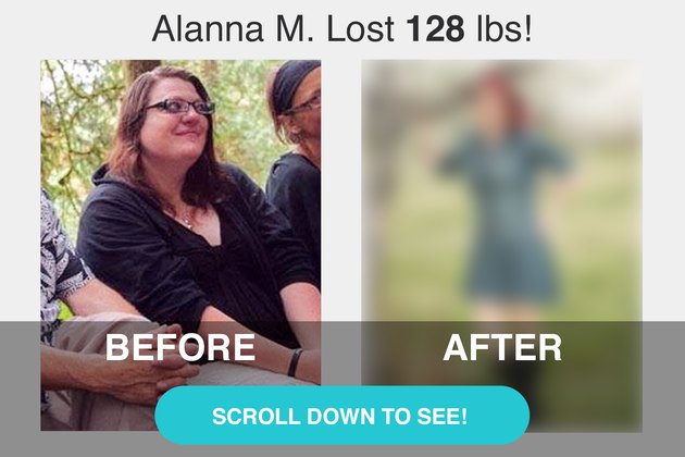 Alanna’s before and after photos.