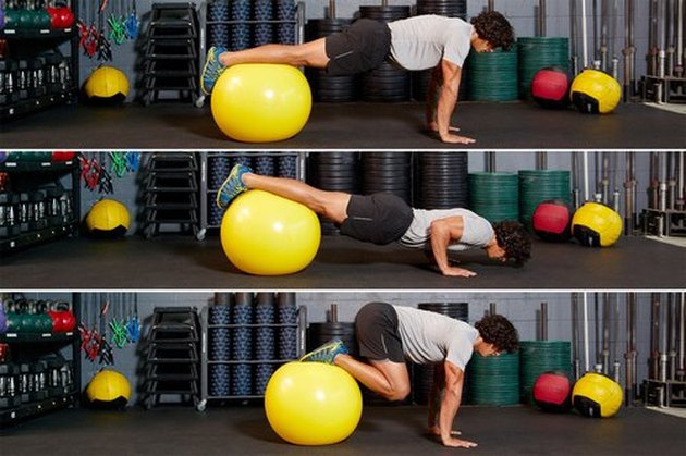 35. Swiss-Ball Jackknife With Push-Up