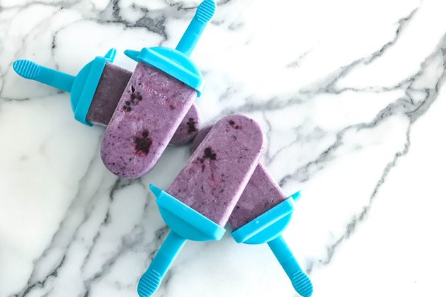 Vegan Blackberry Vanilla Protein Pops