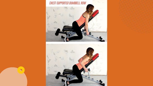 Move 2: Chest-Supported Dumbbell Row