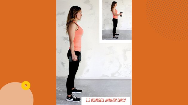 Move 2: 1.5 Dumbbell Hammer Curls
