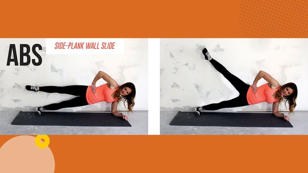Move 1: Side-Plank Wall Slide