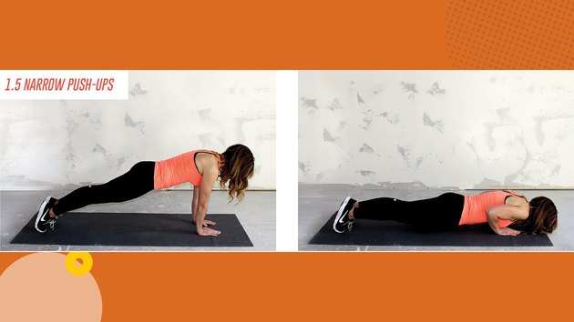 Move 2: 1.5 Narrow Push-Ups