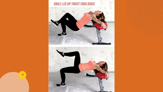 Move 2: Single-Leg Hip Thrust From Bench