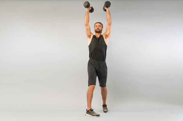 7. Dumbbell Rotational Shoulder Press