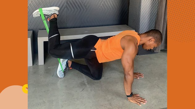 2. Quadruped Mini Band Leg Curl