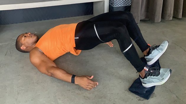 1. Lying Sliding Hamstring Curl