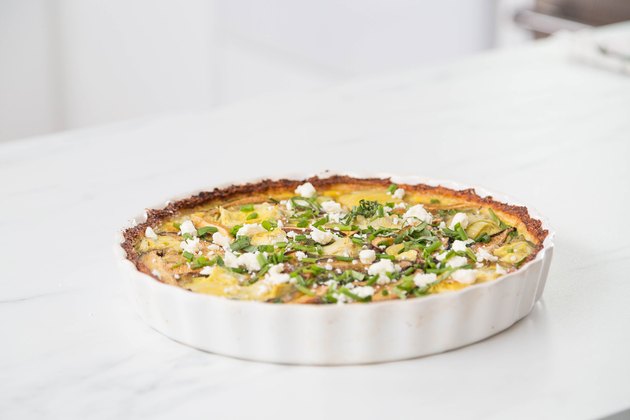 cauliflower crust quiche