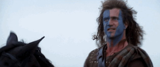 Mel Gibson from Braveheart