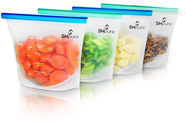 ShPure餐准备容器硅胶袋